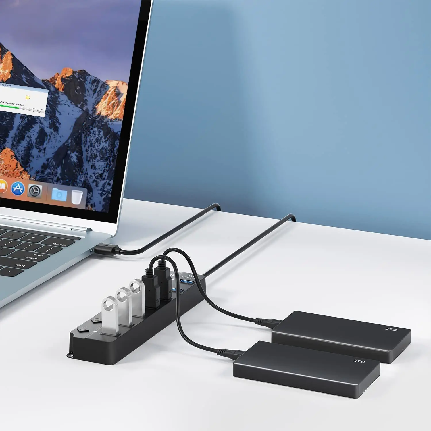 USB 3.0 Hub USB Hub 2.0 Multi USB Splitter Hub 100cm Long Cable Multiple Expander for Computer Laptop PC Accessories USB Adapter photo 4