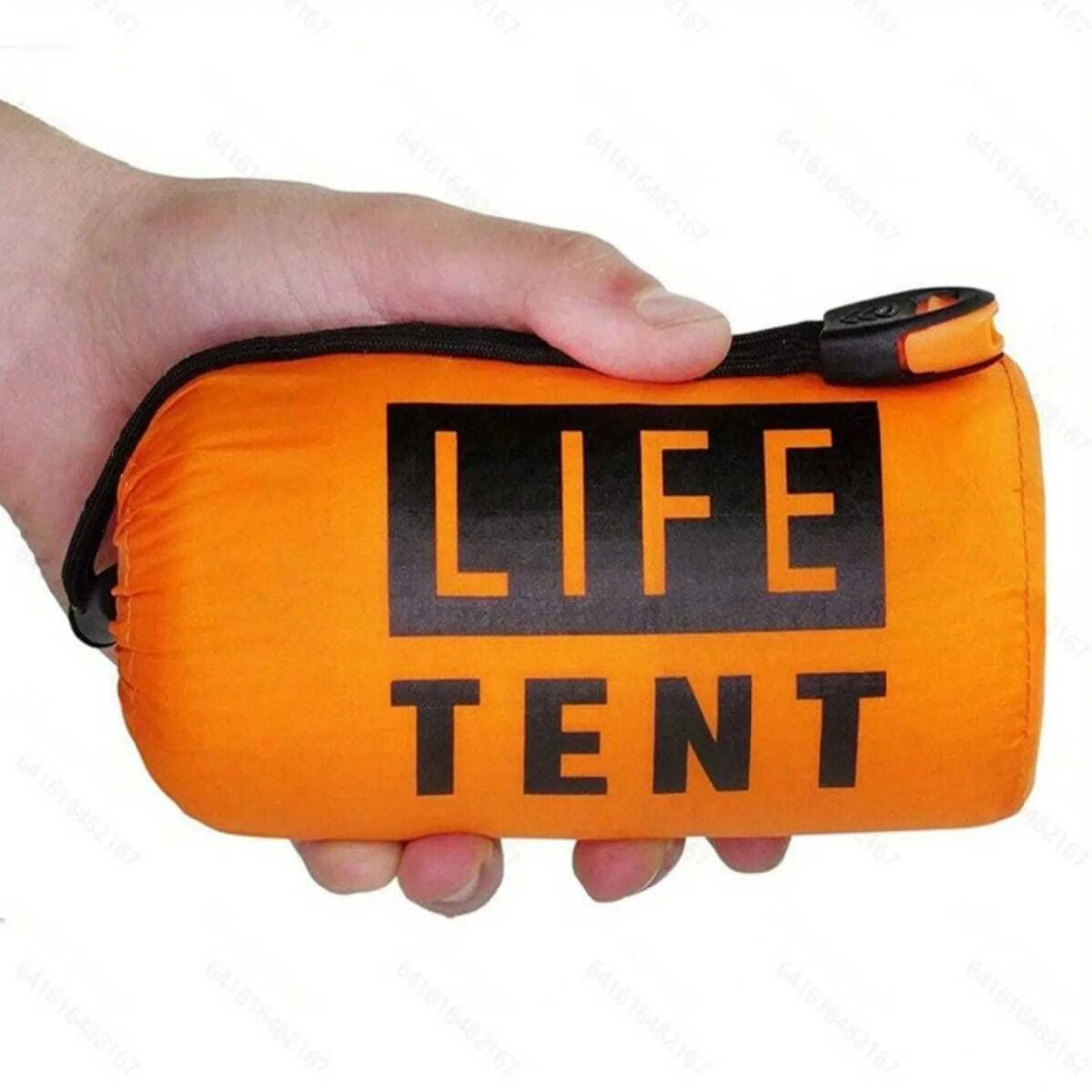 2 Person Emergency Shelter Bivy Survival Tent Kit Mylar Tube Tent Sleeping Bag Waterproof Outdoor SOS Thermal Blanket Reusable photo 3