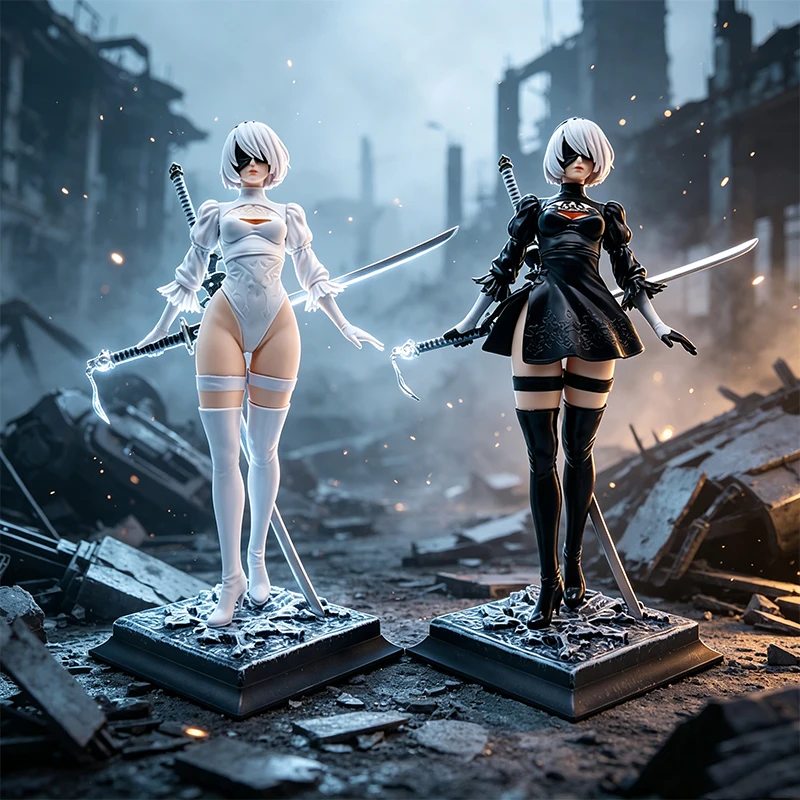 No.2 Type B Combat Suits/Formal Dress Ver. Anime Figure Collectible Model Statue Desktop Decoration Gift PVC Statue photo 3