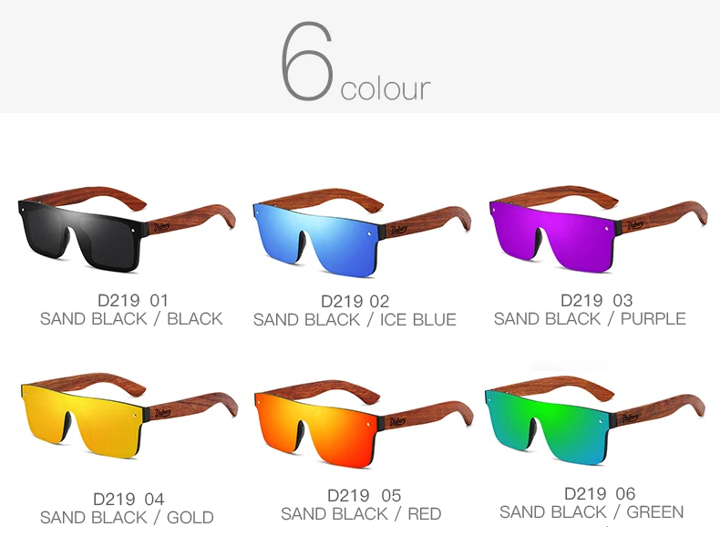DUBERY Natural Wooden Sunglasses Men Polarized Fashion Sun Glasses Original Wood Oculos De Sol Masculino 219 photo 3
