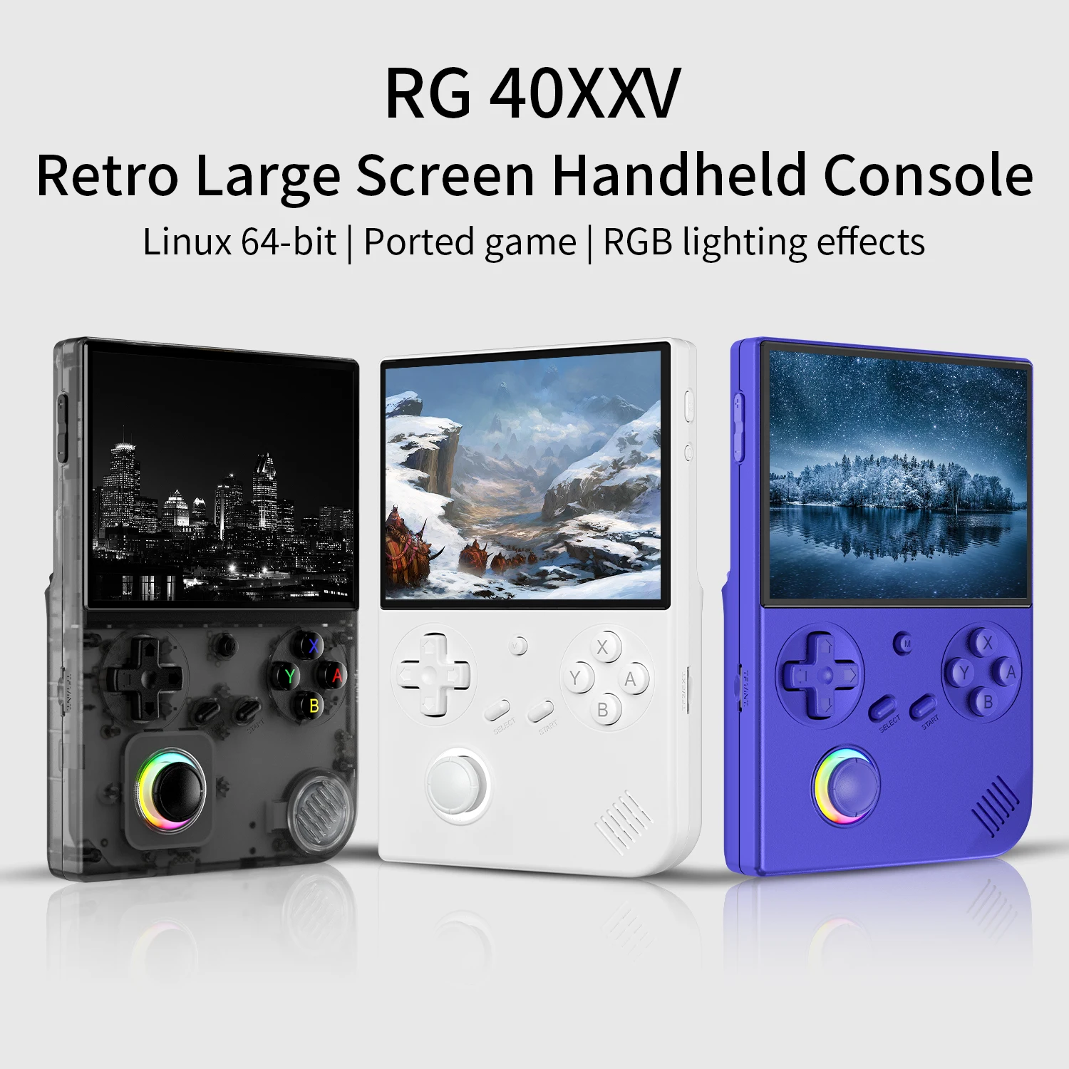 ANBERNIC RG40XX V Retro Handheld Game Console 4'' IPS Screen 64GB Preloaded Games 4753+ Linux System 5G WiFi HDMI Bluetooth 4.2 RGB Lighting Portable Gaming photo 2