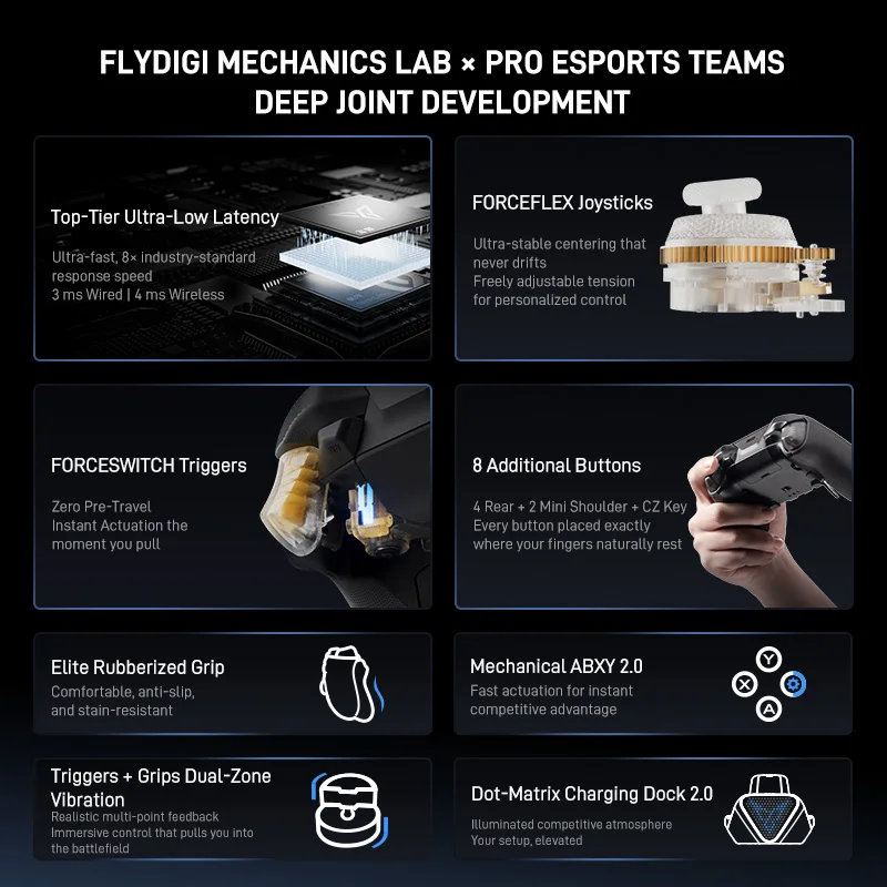 In Stock Flydigi Vader 5 Pro V2 Global Version Wireless Bluetooth Gamepad Controller Multi-Platform for PC NS2 Mobile Steam photo 4