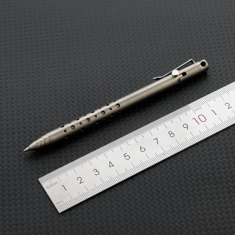 New Titanium Alloy EDC Pen-Bolt Action Tactical Ballpoint Pen For Outdoor Survival Pocket Multitool For Office & Business Gift photo 5