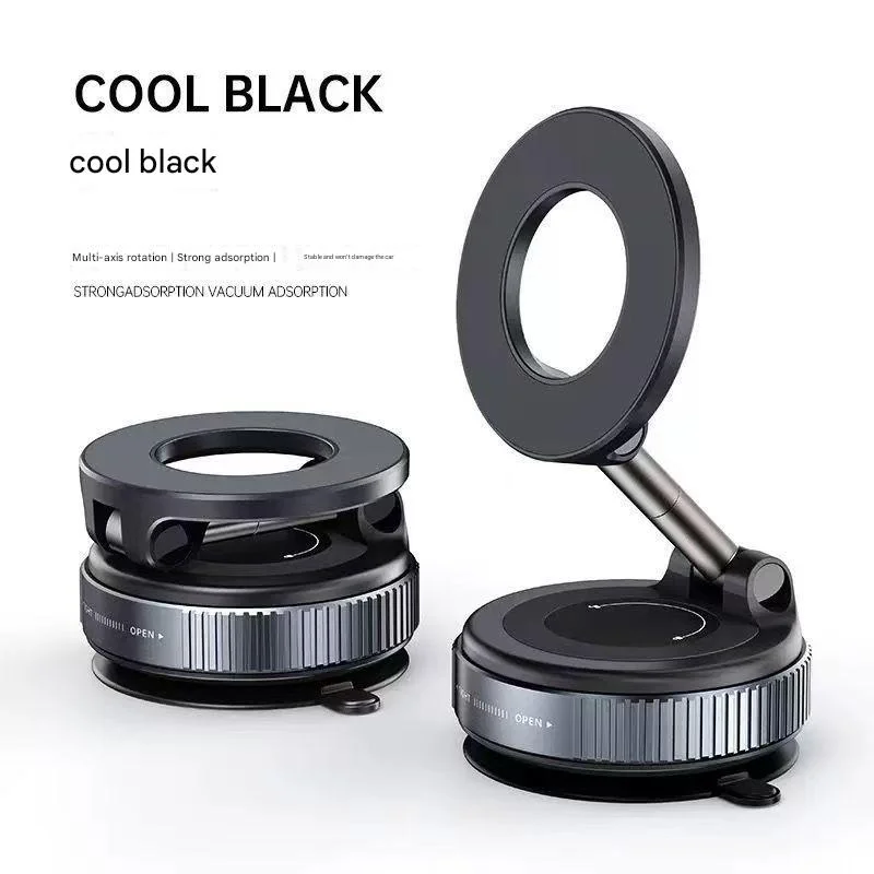 360° Rotating Vacuum Magnetic Car Phone Holder New Model Dashboard Glass Mount Multi-Scenario Automotive Navigation Stand photo 2