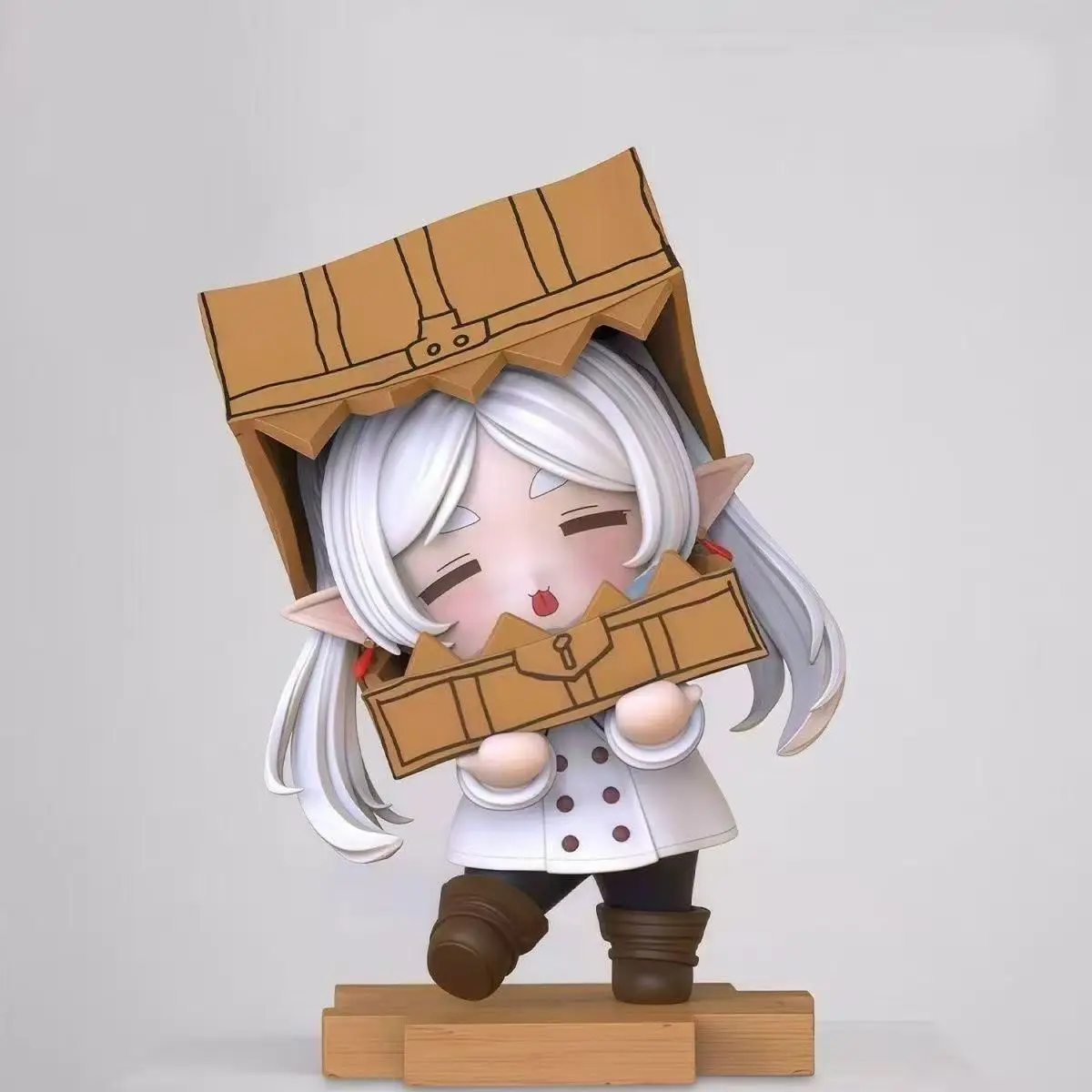 Frieren Beyond Journey's End Q Version Carton Head Frieren Figure Full Painting Spraying Anime Collection Model photo 5