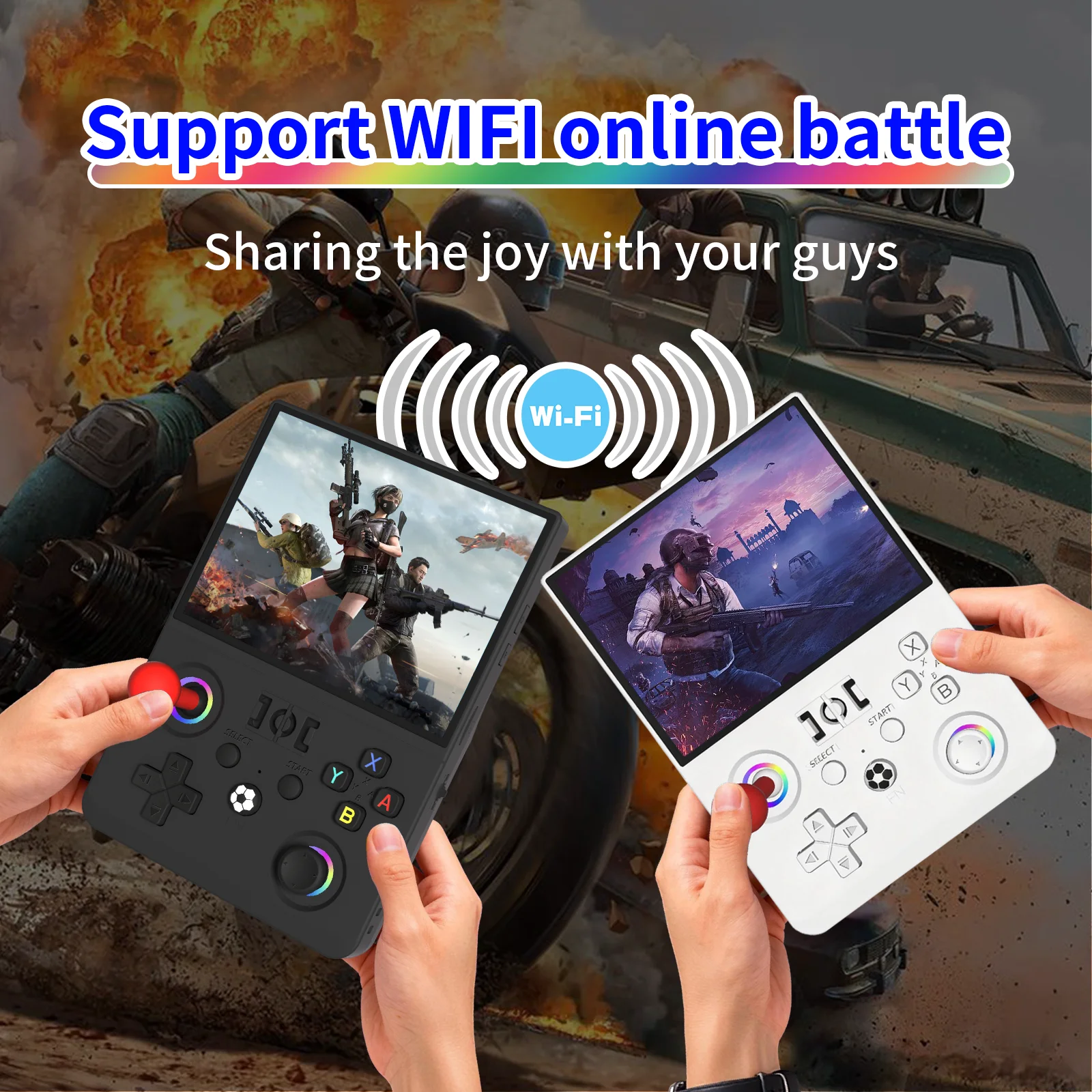 Newest R40MAX Ⅱ 4.5 Inch Retro Handheld Game Console 1024x768 IPS HD Screen Portable Open Source Linux System with 2*Joysticks photo 2