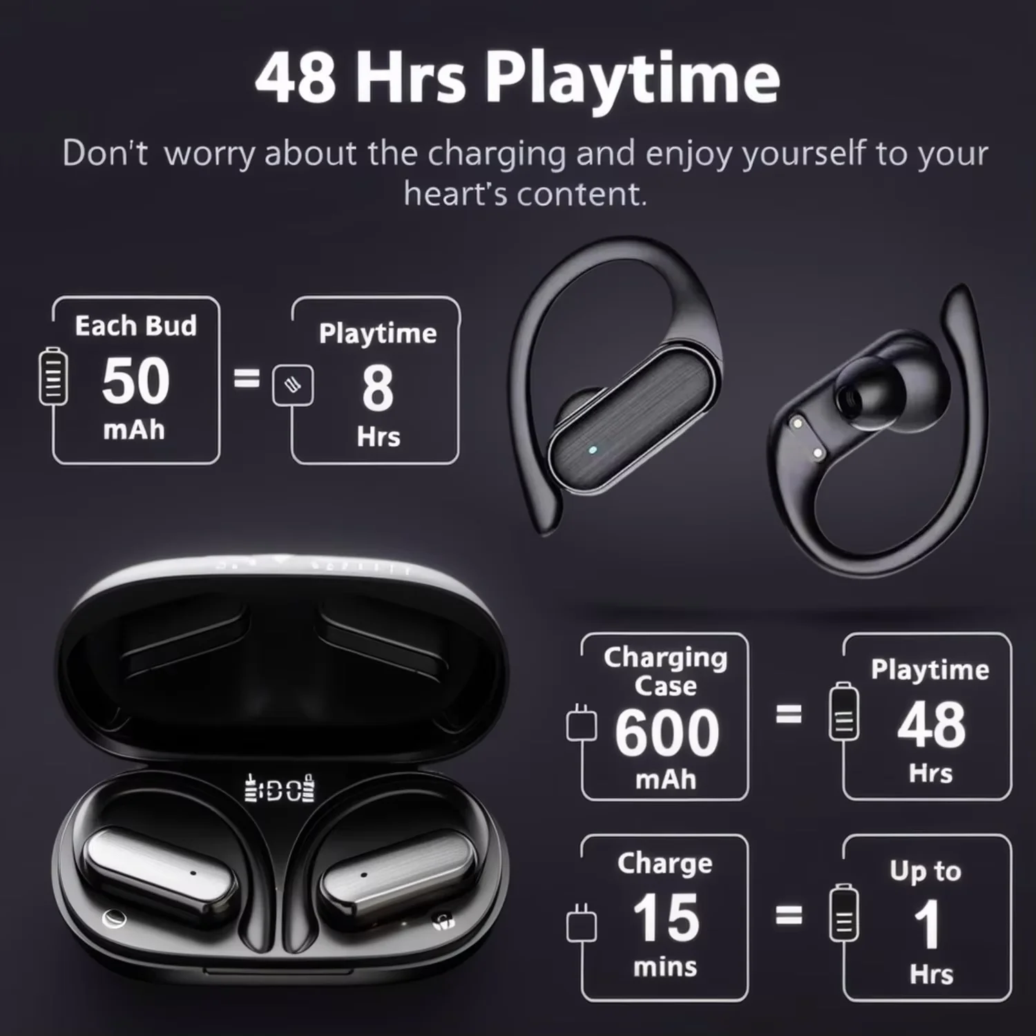 A520 Wireless Earphones Mini Lightweight Bluetooth Touch Earbuds Clear Stereo Audio Sweat Resistant Daily Sports Headset photo 5
