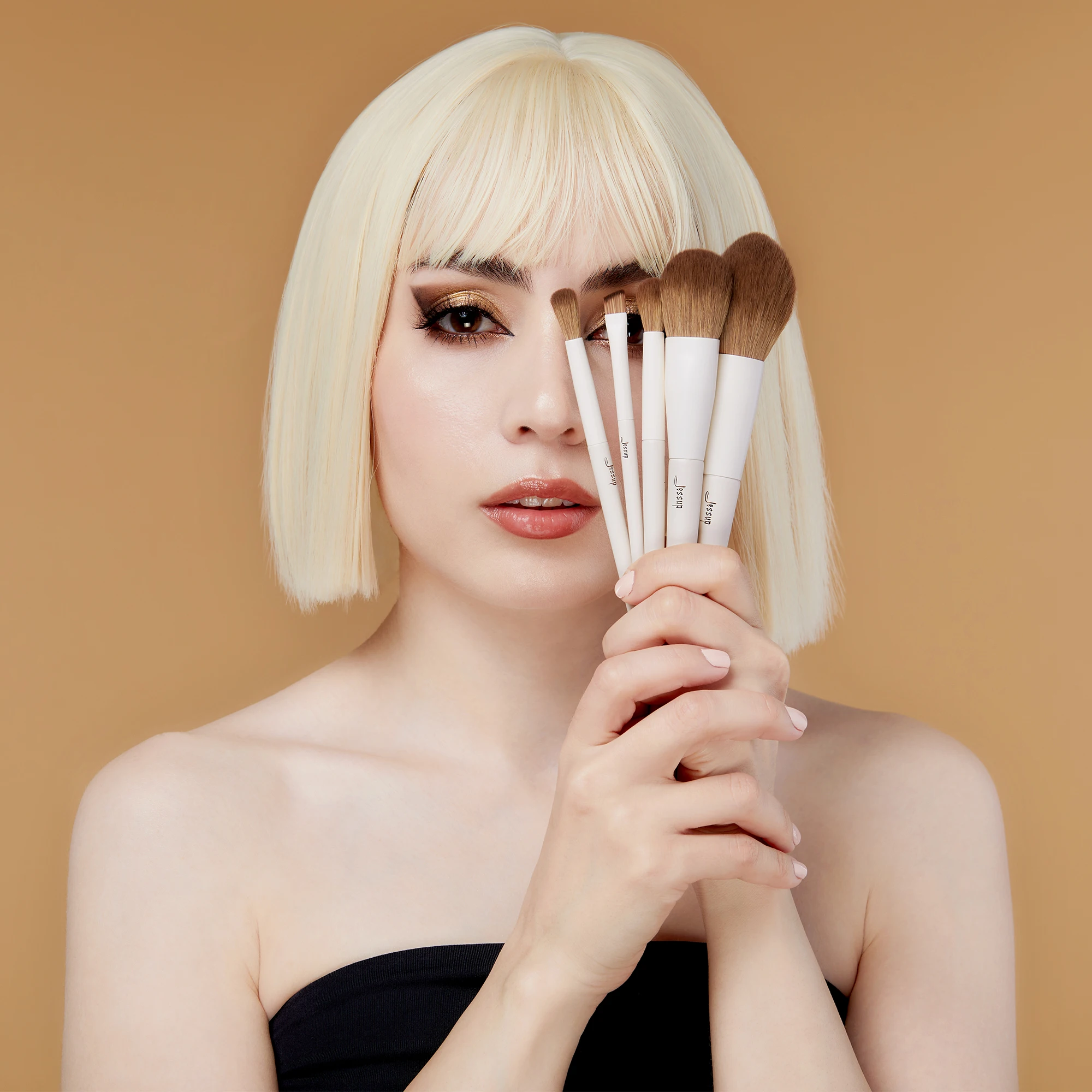 Jessup Makeup Brushes 14pc Makeup Brush Set Synthetic Foundation Brush Powder Contour Eyeshadow Liner Blending Highlight T329 photo 6