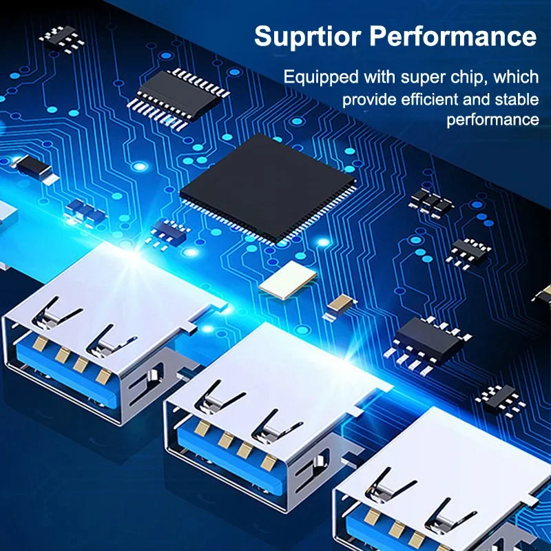 4 Port USB 3.0 Hub USB Hub Type C Dock Multi Splitter Adapter OTG Type C HUB for iPhone 15 Xiaomi Huawei Macbook Pro USB 3.0 2.0 photo 4