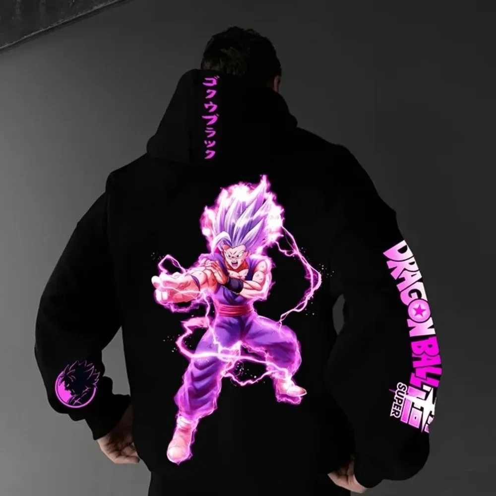 2026 Dragon Ball Men's Hoodie Sweater Gohan Japan Anime Boy Children's Harajuku Long Sleeve Top Comfortable Parent-Child Wear photo 8