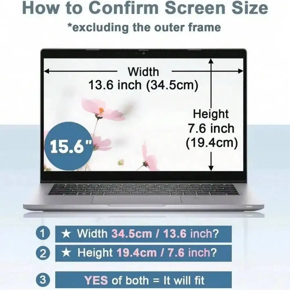 Laptop Privacy Screen Protector Laptop PC Monitor Privacy Screen Protector Anti-spy Film Notebook Computer Anti-peeping Filter 12.5 13.3 14 15.6 16 17.3 Inch photo 6