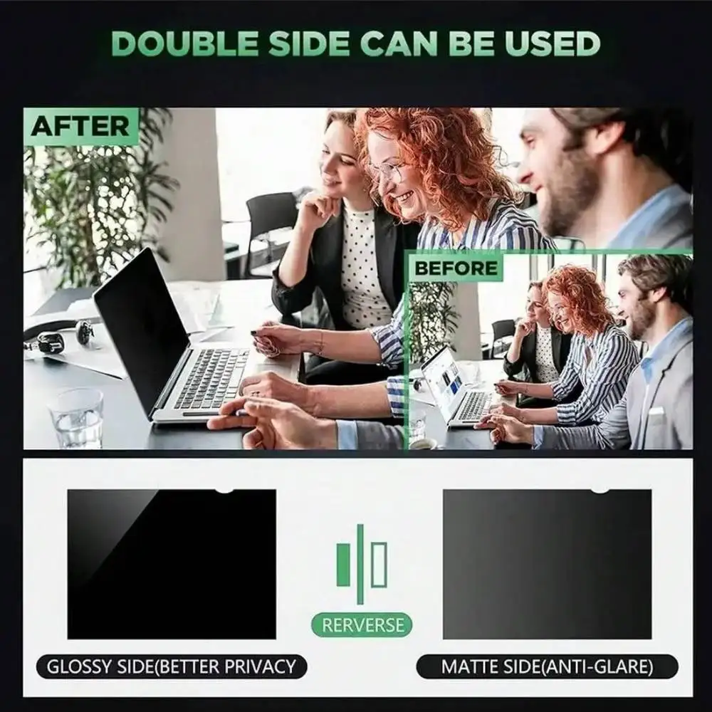 Laptop Privacy Screen Protector Laptop PC Monitor Privacy Screen Protector Anti-spy Film Notebook Computer Anti-peeping Filter 12.5 13.3 14 15.6 16 17.3 Inch photo 4