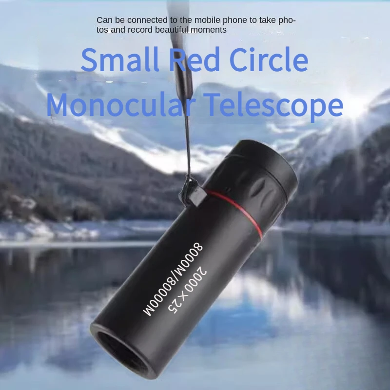 2000x25 HD Monocular Telescope Mini Portable Mobile Phone Telescope with Holder Outdoor Camping Hunting Birdwatching Telescopes photo 8