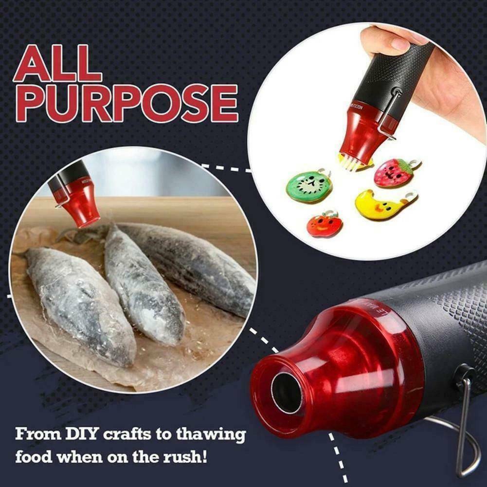 300W Handheld Hot Air Gun Portable Mini Heat Gun For DIY Crafts Shrink Wrapping photo 5