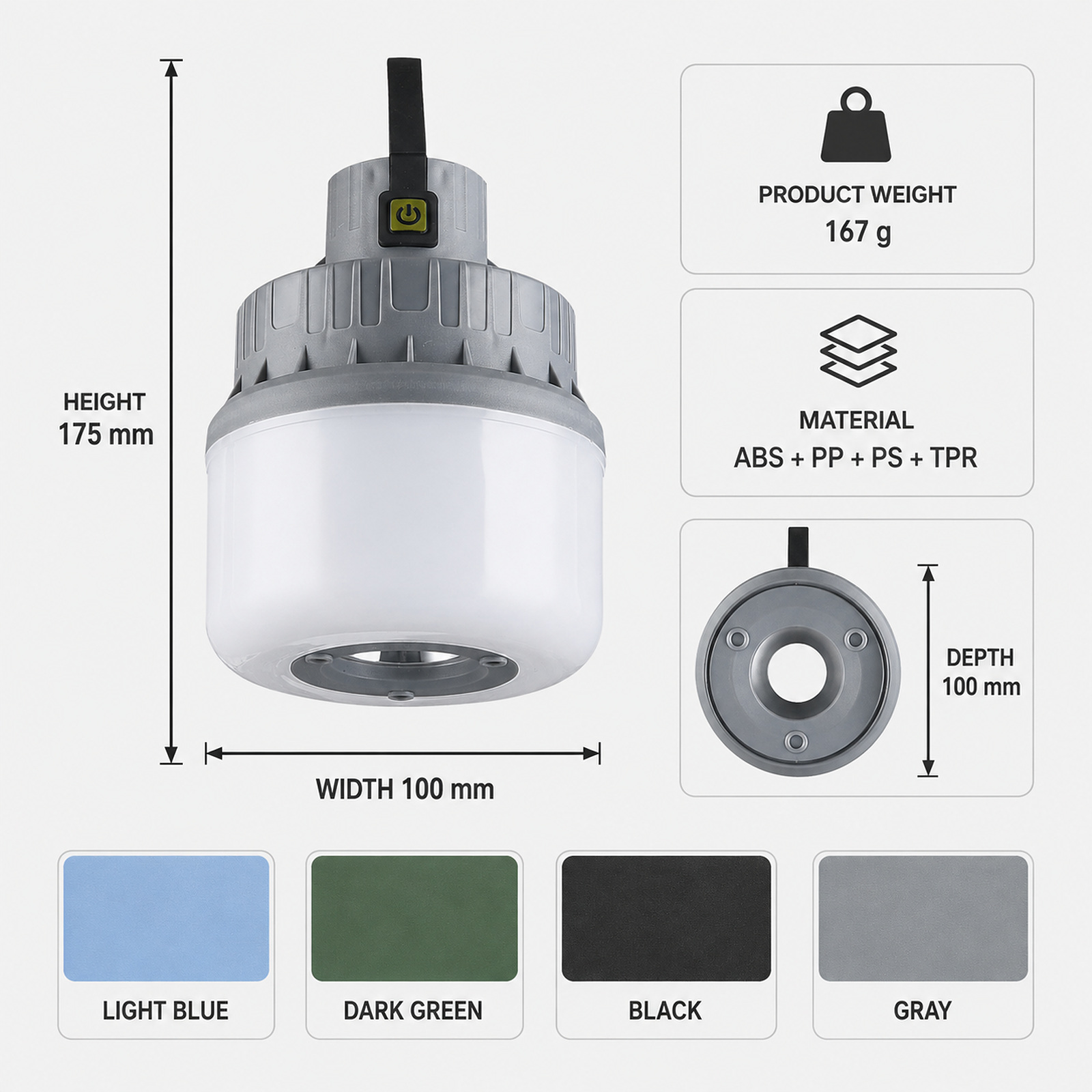 D42 2 LED Work Light 5W Type C 1800mAh For Auto Repair Workshop Factory Supply photo 2