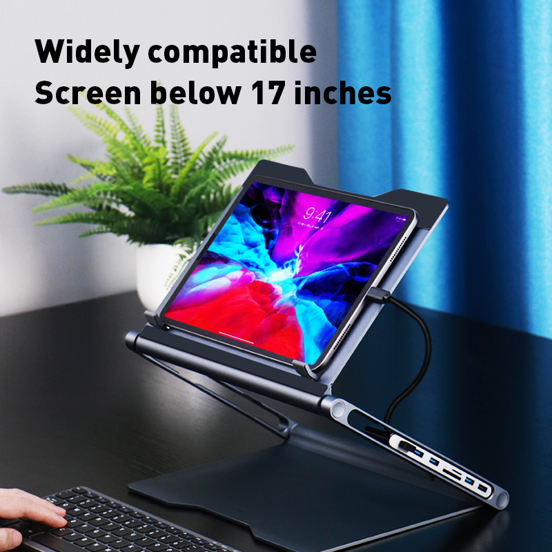 Lapstop Stand With 8-in-1 Docking Station photo 1