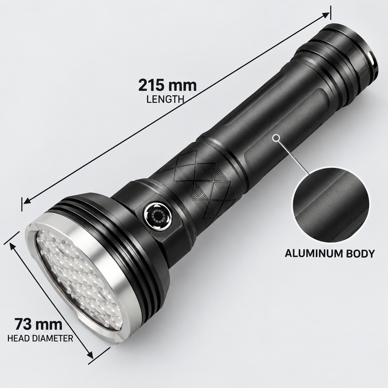 Rechargeable Type C LED Work Light 7000mAh W5202 2 9000LM Wrist Strap Flashlight Aluminum Alloy photo 5