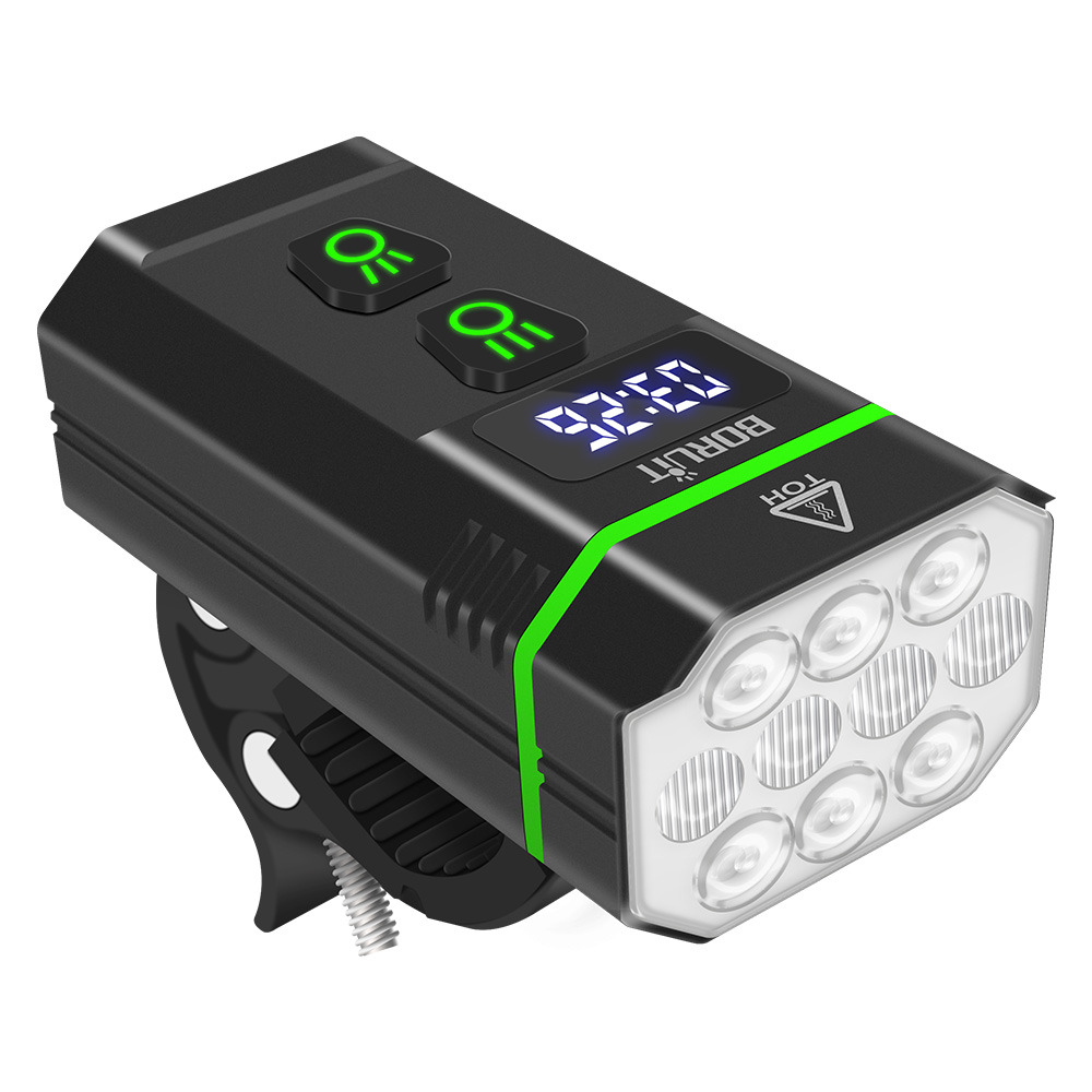BROUIT 10 LED Bicycle Bike Lights Rechargeable Front Lamp Ultra Bright Headlight photo 5