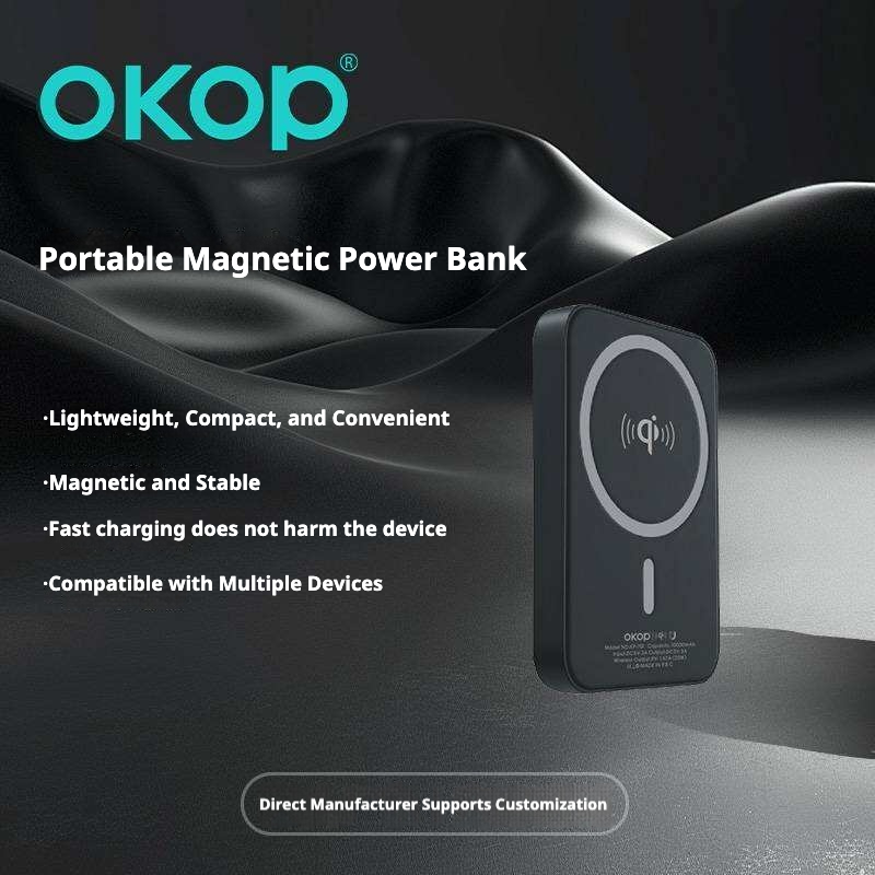 KP-701 Best-selling Wireless Power Bank Fast Charging Magnetic Stable Compact And Portable Factory Direct Stock photo 5