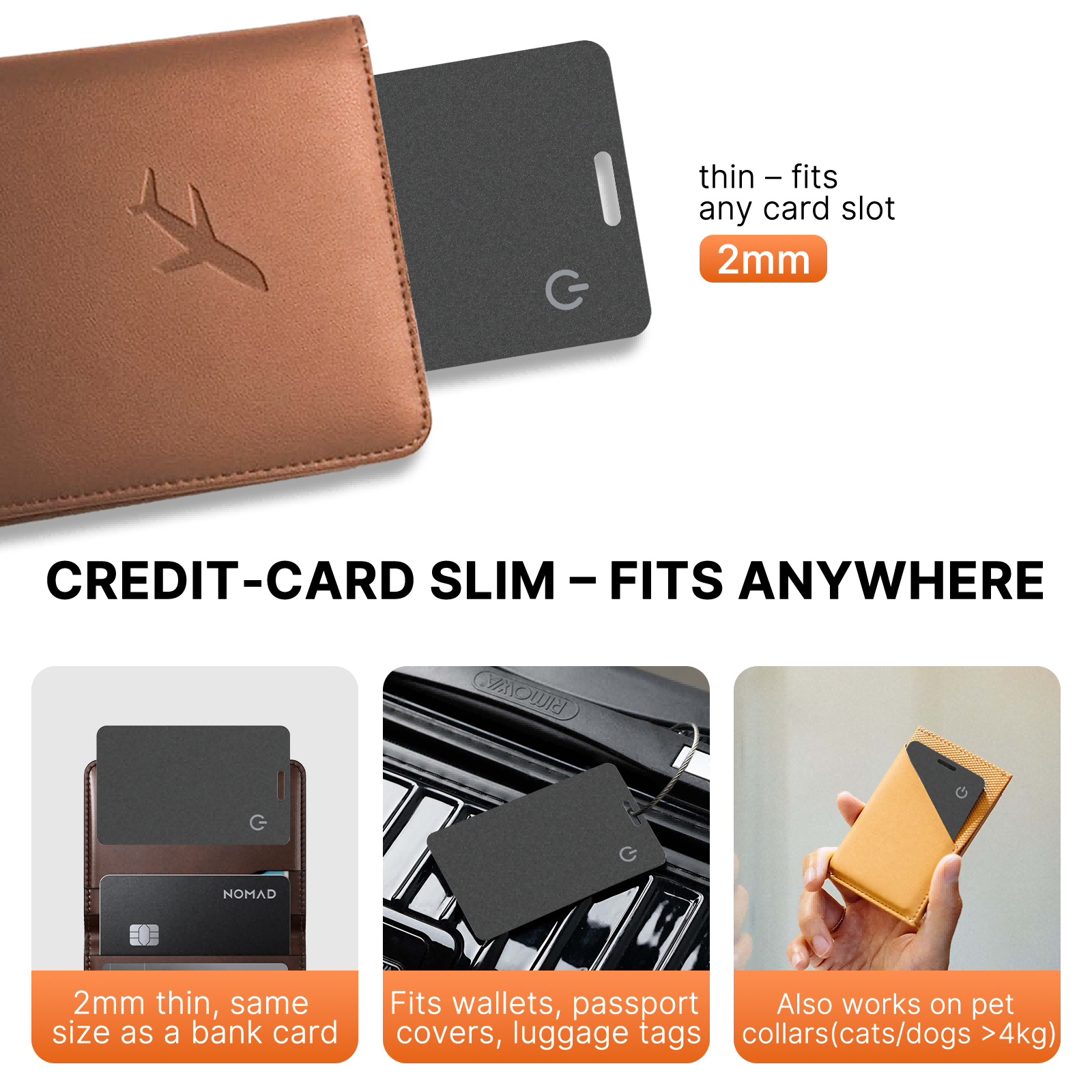 Smart Card Tracker For Find My, Anti-Lost Locator IP68 Waterproof Built-in Speaker, 90-Day Battery Life, Ultra-Slim Wallet Tracker photo 3
