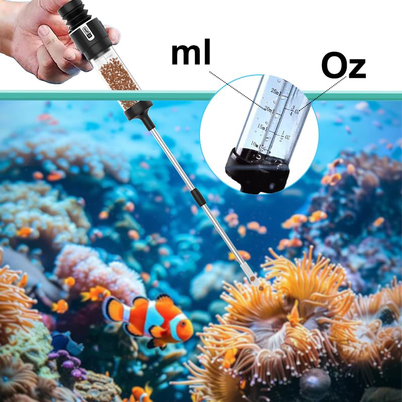 Carefree Fish Aquarium Siphon Upgraded Turkey Baster Fish Poops Collector Feeding Tube For Fish And Coral photo 2