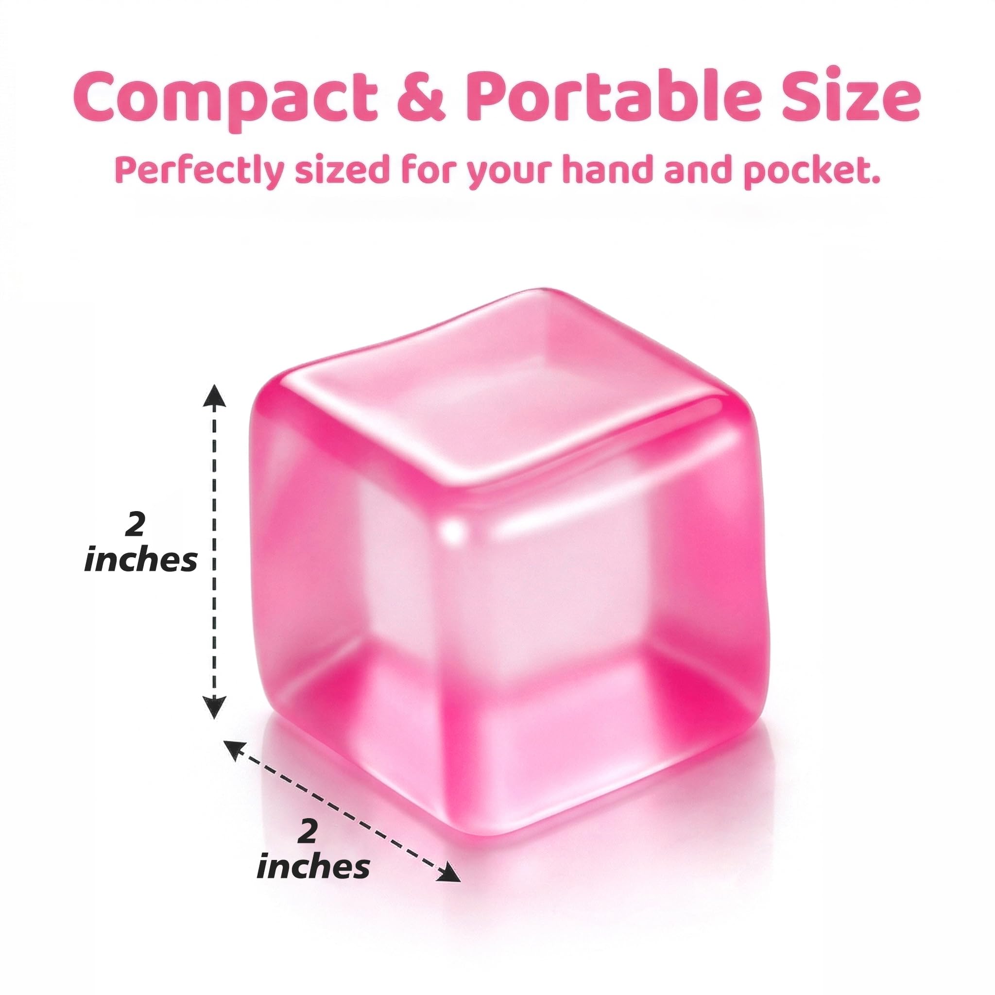 Squishy Stress Cube, Large Fidget Stress Ball Sensory Anti-Anxiety Slow Rising Squishy Stress Relief Toys For Adults And Teens photo 4