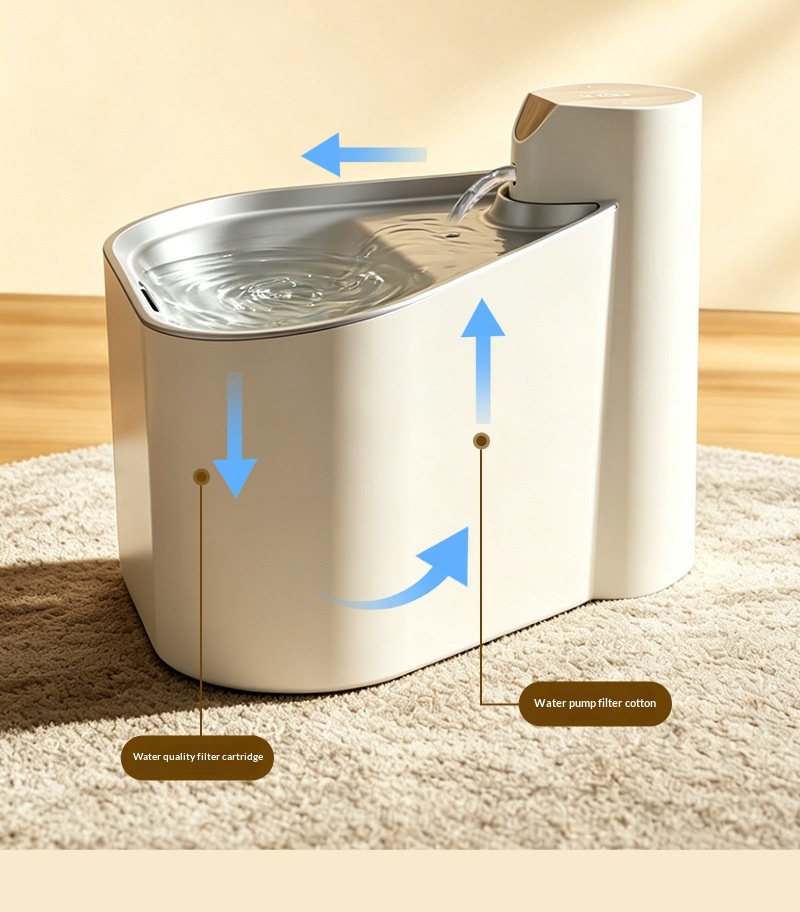 Smart Sensor Wireless Circulating Filtered Pet Water Fountain photo 7