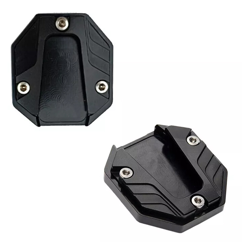 Motorcycle Scooter CNC Side Stand Enlarge Foot Plate Kickstand Extension Pad 1PC photo 6