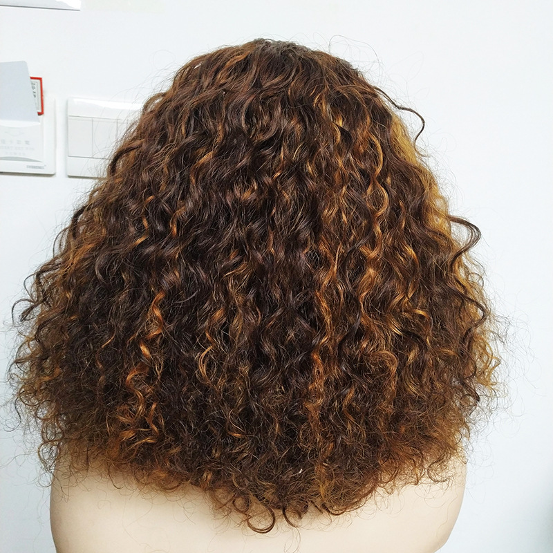 12A Double Drawn Human Hair Bob Wig photo 2