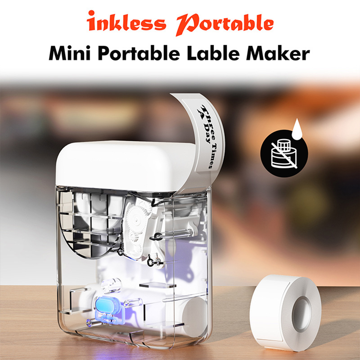 L12 Bluetooth Label Maker Machine Wireless Thermal Label Printer Sticker Gift AU photo 3