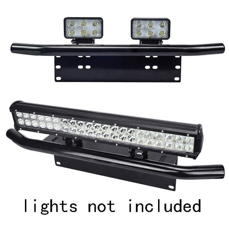 23 In Number Plate Bullbar Frame For Driving Light Bar Mount Mounting Bracket AU photo 4