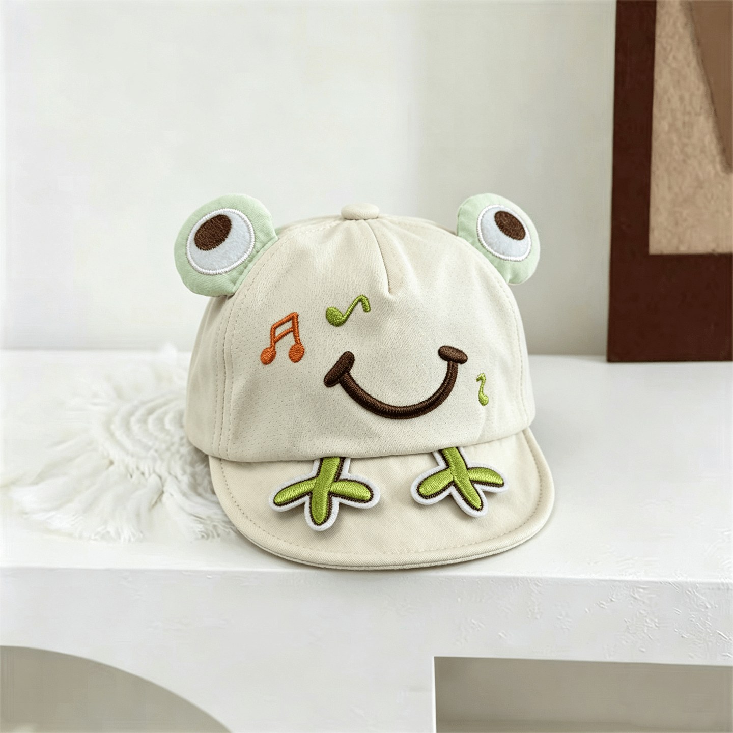 The New Boys And Girls' Musical Frog Soft-top Cute And Playful Baseball Cap Is Suitable For Children Aged 0-3 For Outings. photo 3