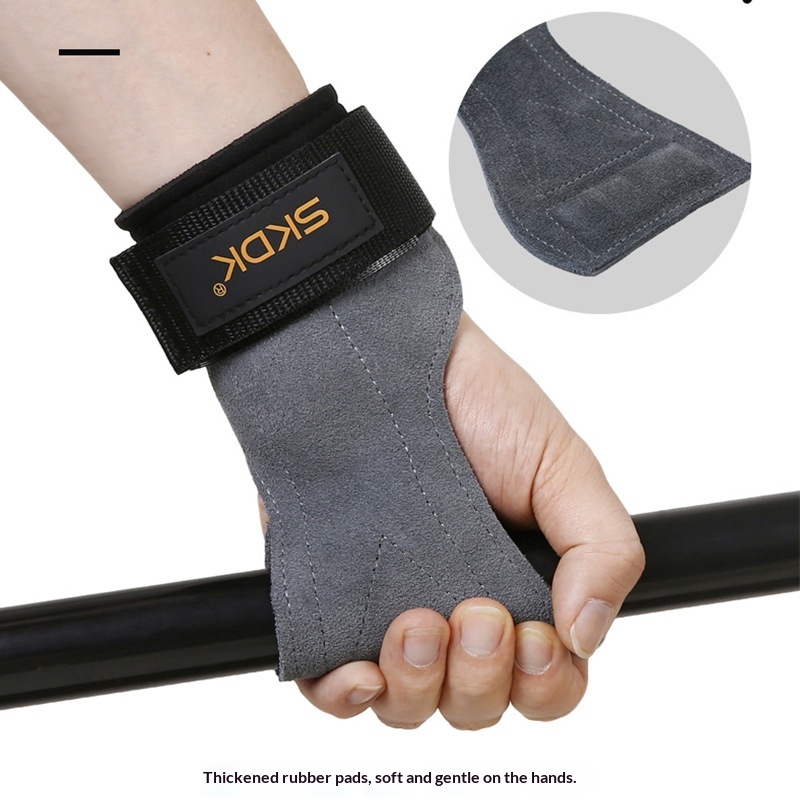 Cross-Border Skdk Cowhide Palm Protection Support Belt Sports Wristband For Men Deadlift Fitness Wrist Strength Training Protective Gear Wholesale photo 5