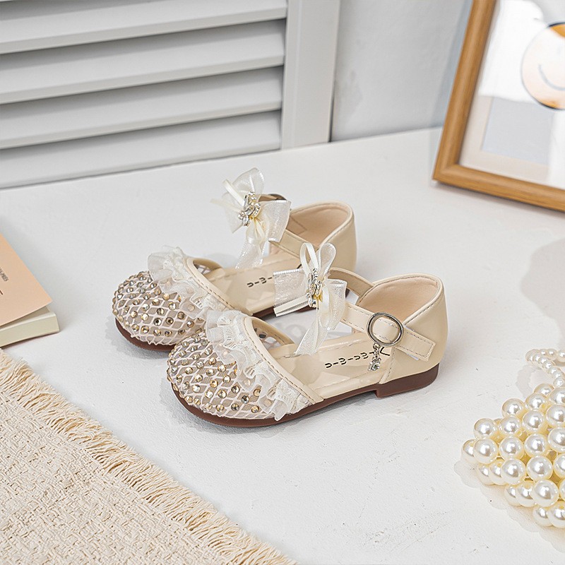 2026 Summer New Girls Woven Closed-Toe Sandals, Soft Sole Anti-Collision Lightweight Princess Performance Sandals For Kids photo 3