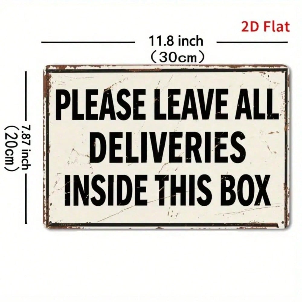 Vintage Takeout Sign Metal Wall Art, Distressed White Black Iron Funny Decor photo 2