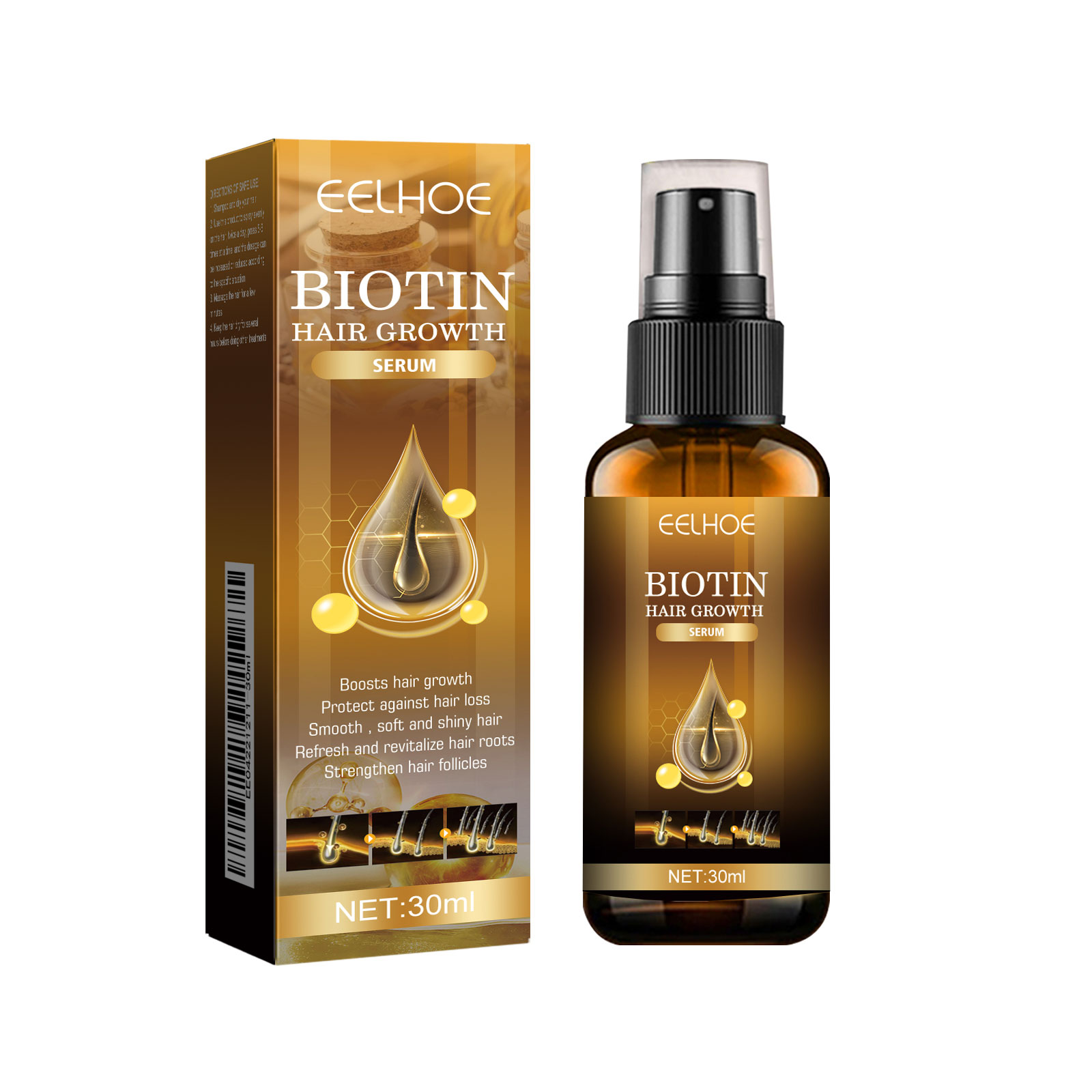 Biotin Hair Spray 30ml-box photo 1