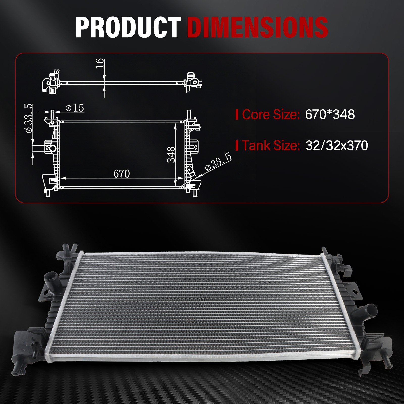 13219 Radiator For 2012 13 14 15 16 17 2018 Ford Focus SE Titanium Trend L4 2.0L photo 3