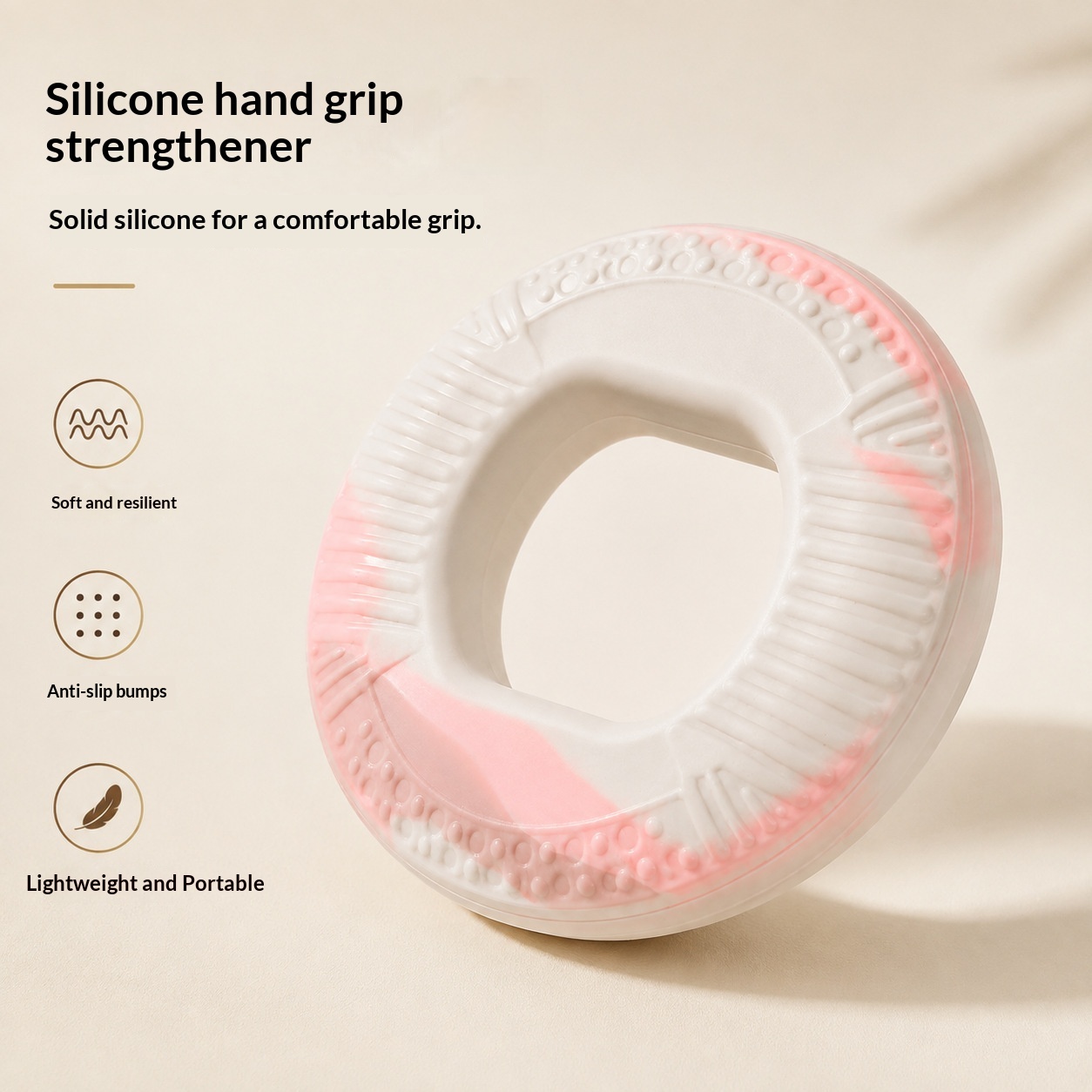 Silicone Grip Ring, Fitness Grip Strengthener, Hand Strength Training Device, Suitable For Both Men And Women, For Finger And Wrist Strength, And Rehabilitation Exercises photo 8