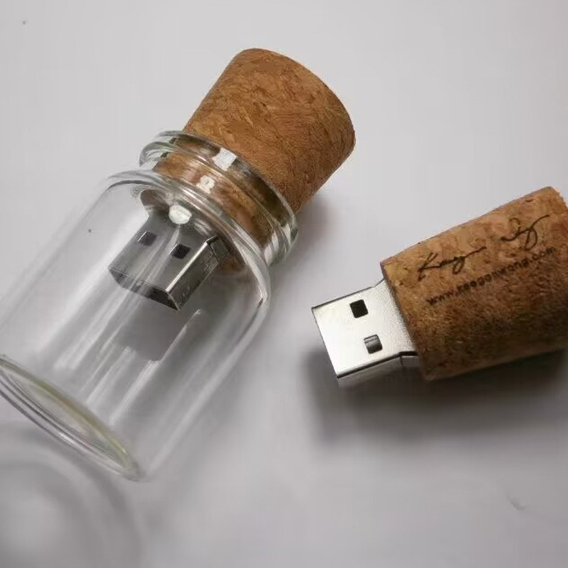 Wooden Wish Drift Bottle USB Disk photo 1