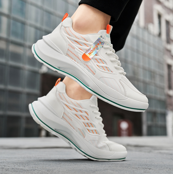 2026 Spring Trendy Brand Men's Shoes, Versatile Casual Ultra-Light Running Sneakers, Shock Absorbing Height Boost White Dad Shoes For Students photo 4