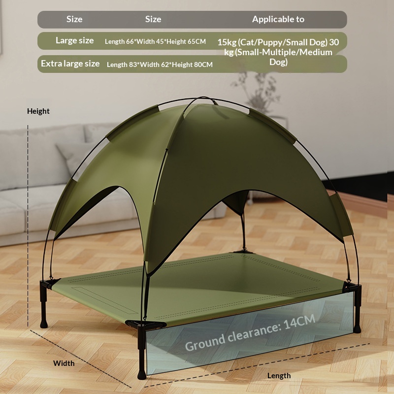 Cat Bed, Pet Camping Bed, Large Tent, All-season, Washable, Puppy Bed photo 1