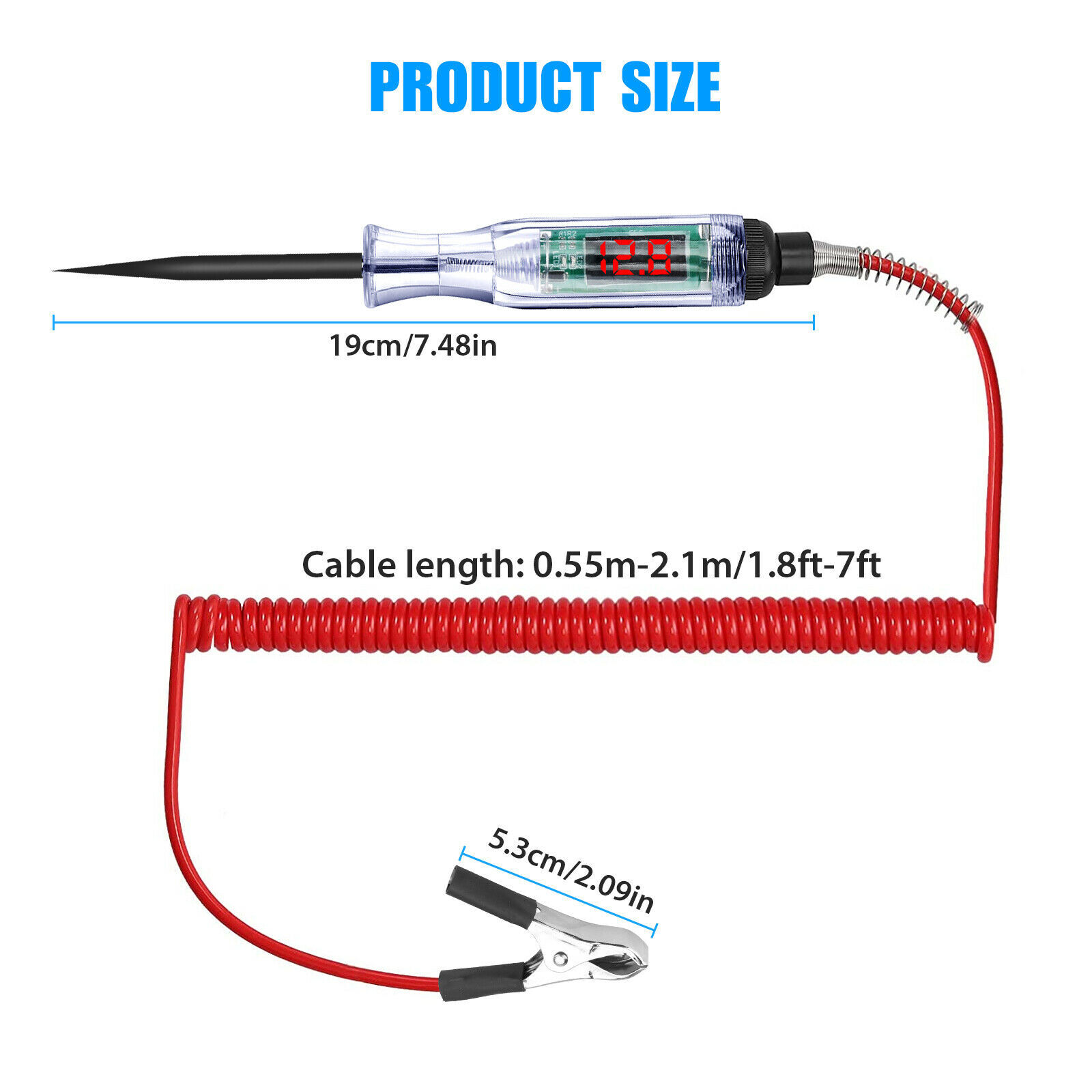 6V 12V 24V Auto Car Electrical Circuit Voltage Tester Led Light Test Probe Pen photo 4