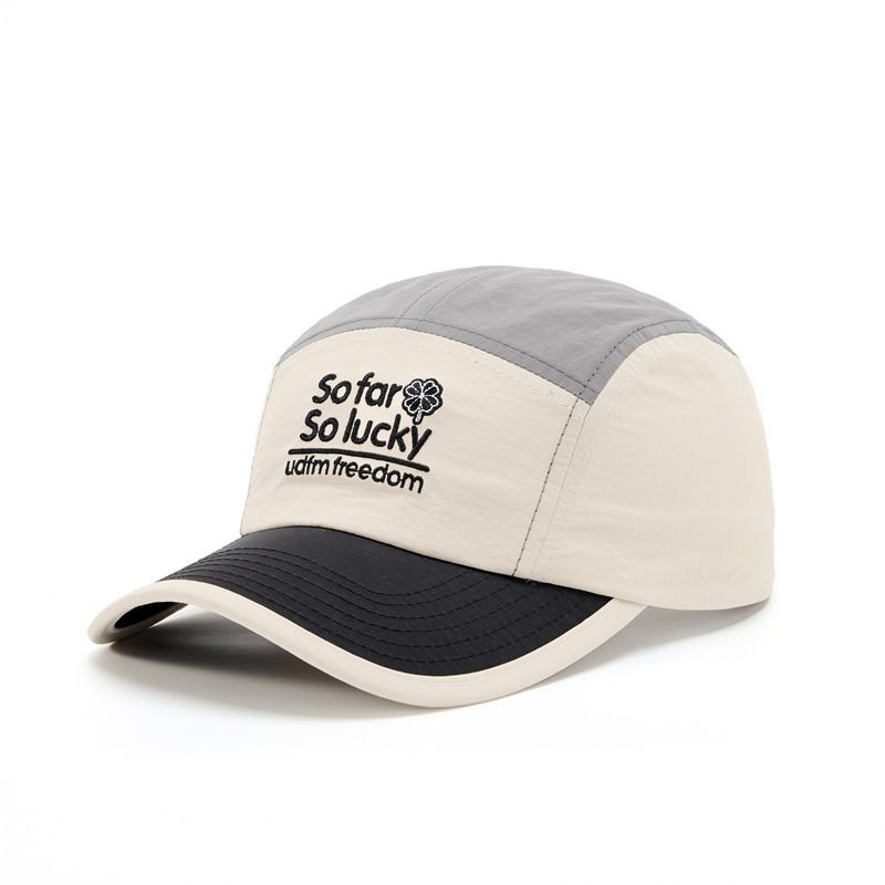 Fall Men's And Women's Quick-drying, Patchwork, Color-mixed, Embroidered Letter Style Casual Baseball Cap, Suitable For Outdoor Outings photo 6