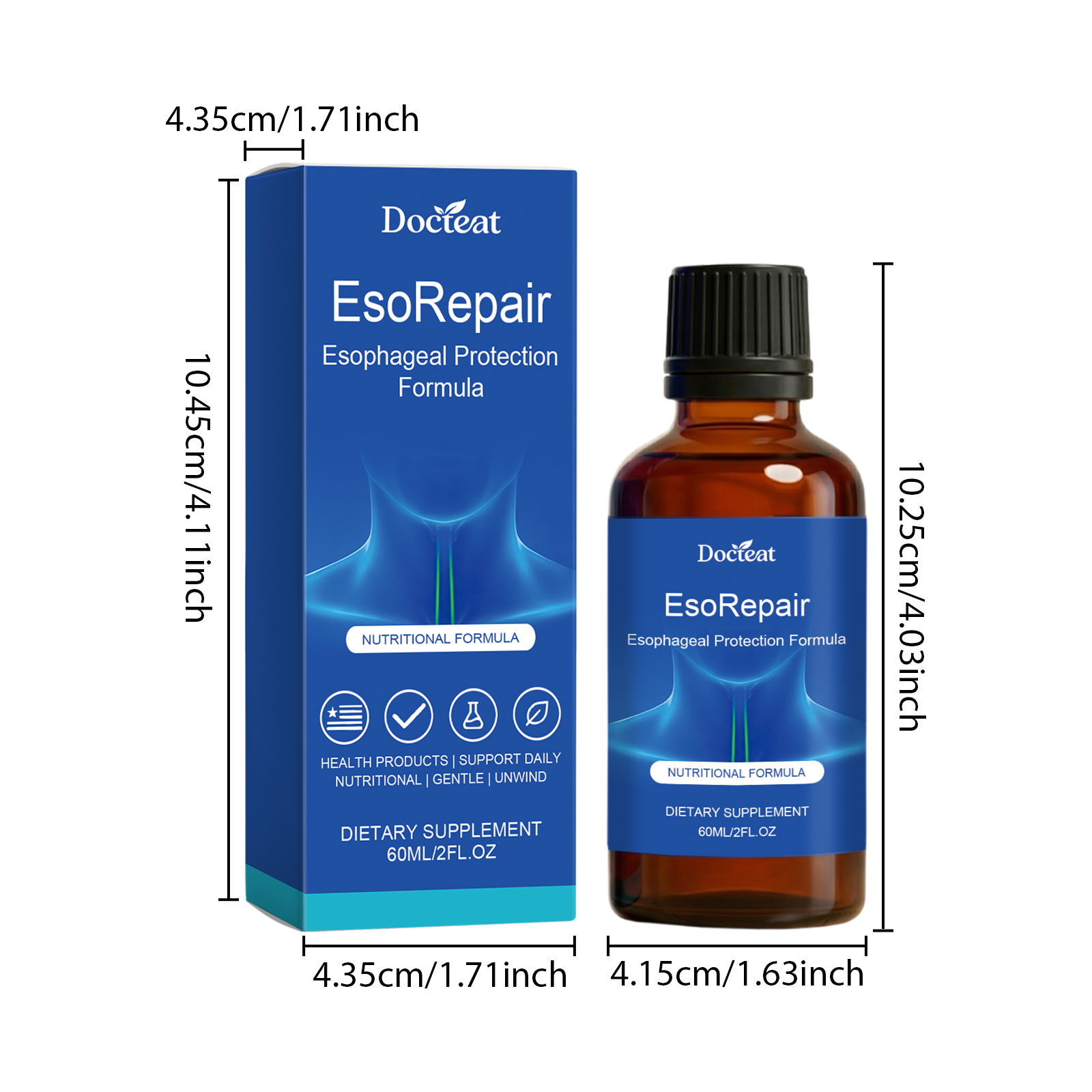 Intestinal Soothing Health Support Liquid Inlet 60ml-box photo 3