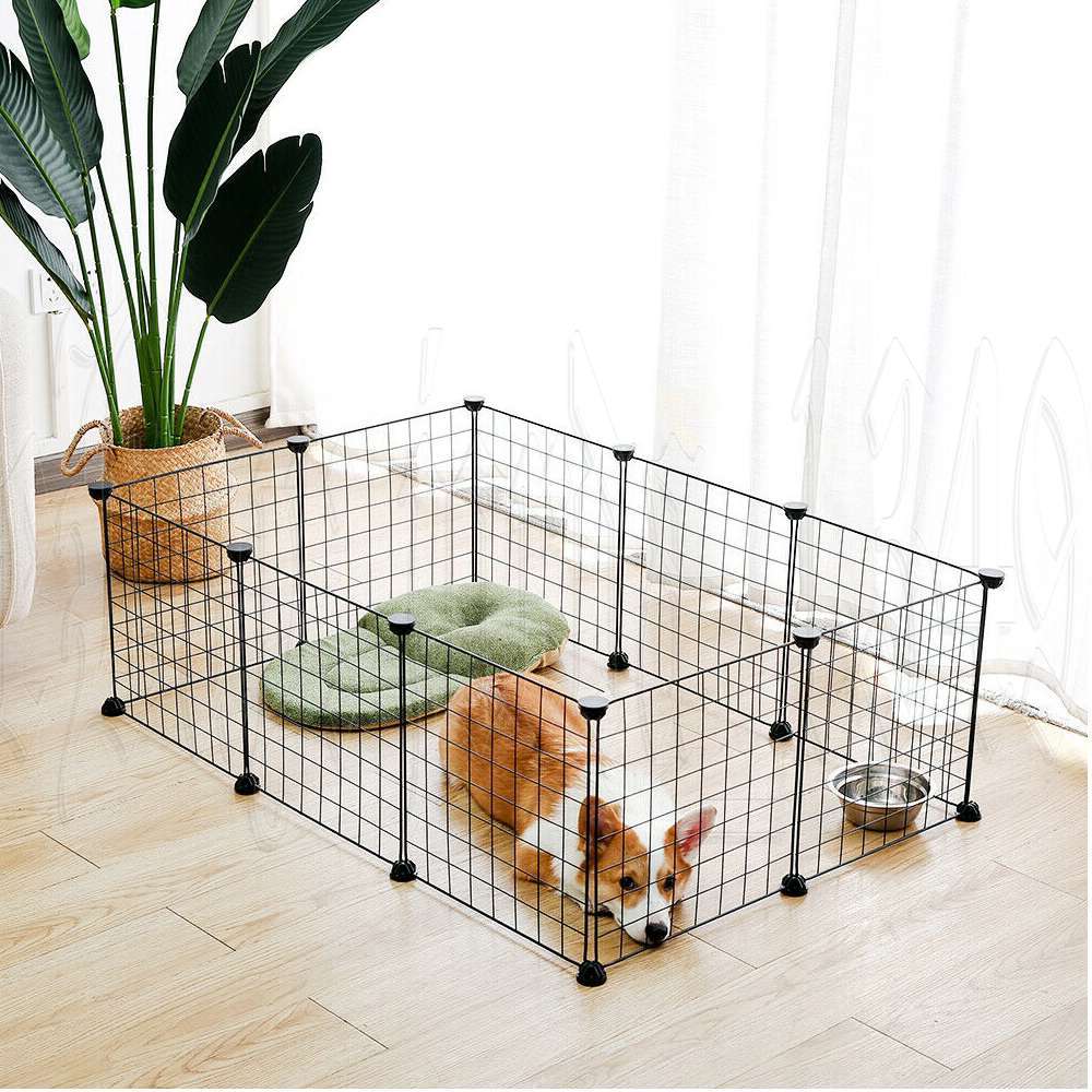 Pet Dog Playpen Enclosure 10 Panel 14in Puppy Exercise Cage Fence Play Pen AUS photo 4