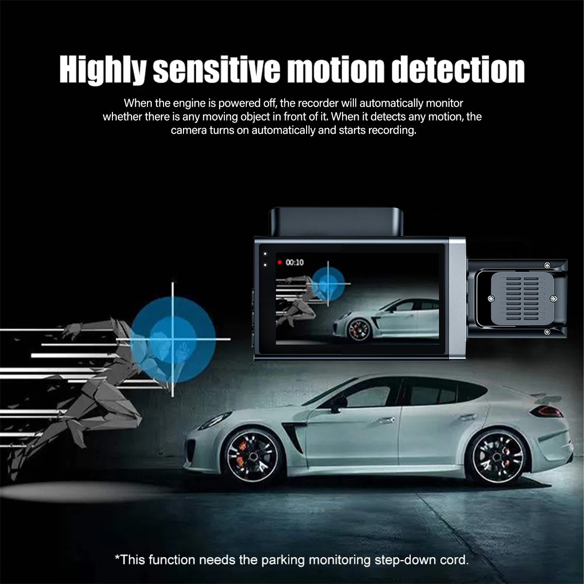 1296P HD Wifi Dash Cam Pro Car Camera Recorder 3-Lens Front Rear Night Vision UK photo 8