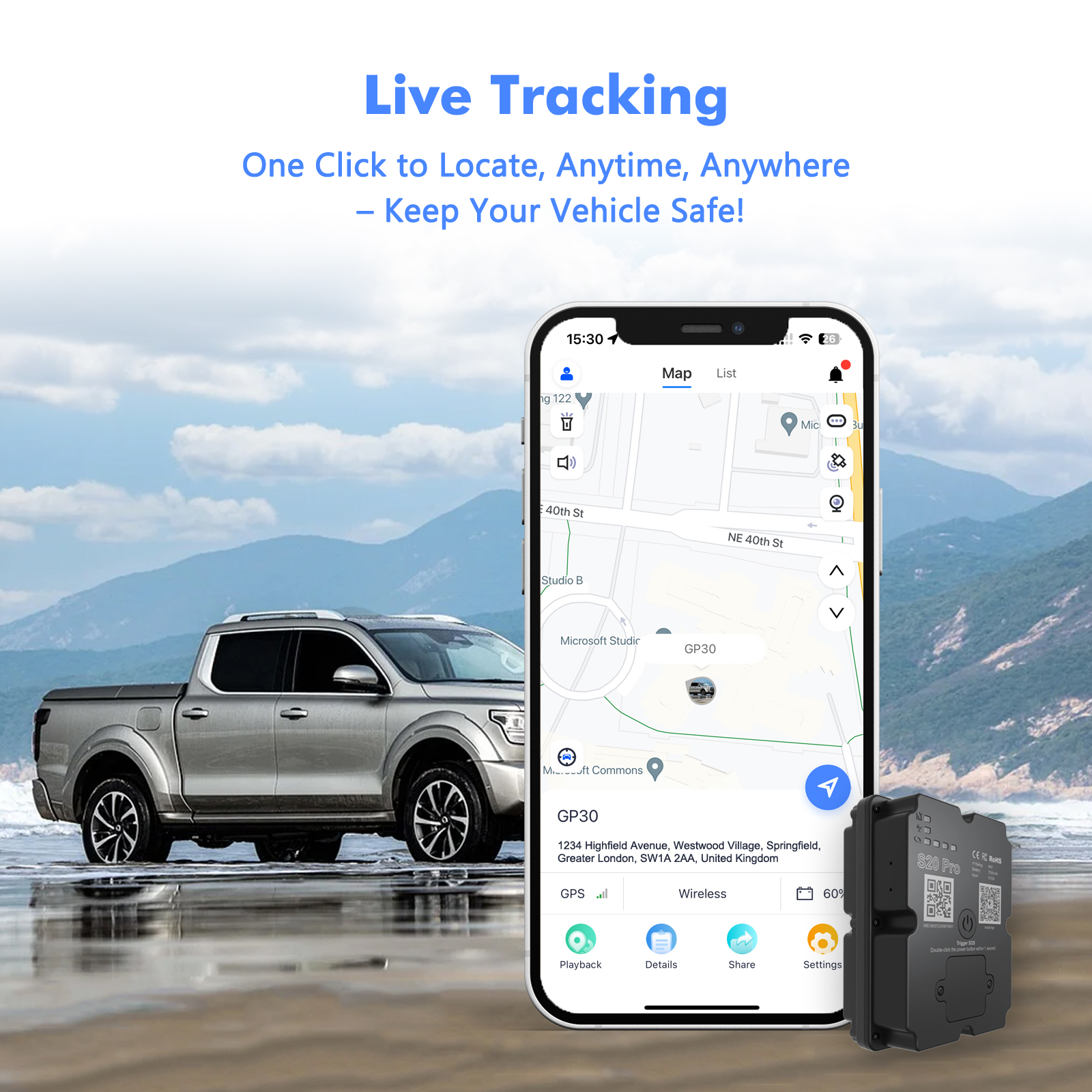 Long Battery 4G GPS Vehicle Tracker - Up To 30 Days Standby, Real-Time Tracking, Magnetic & Waterproof, Subscription Required photo 7