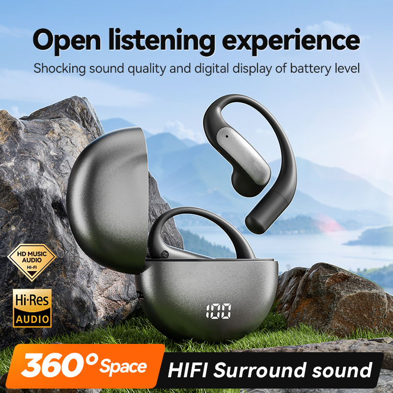 Cross Border Explosion M127 Long Range Hanging Earphone Private Model High Color Value Low Latency Wireless Bluetooth Headphones Wholesale photo 8