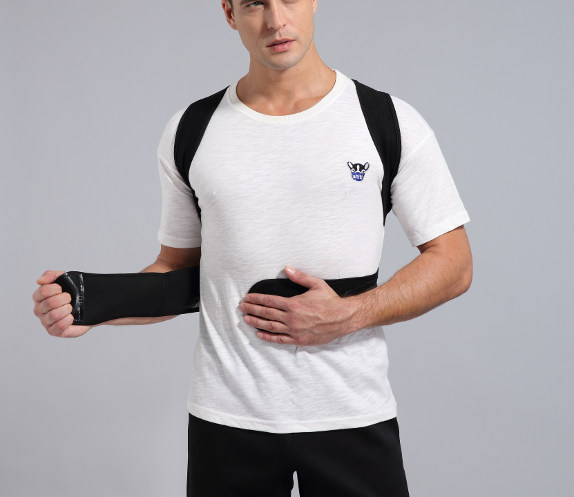 Cross-border Anti-kyphosis Back Adult Straightening Belt For Men And Women Breathable Clavicle Belt Corrector Straight Back Straightening Belt photo 3