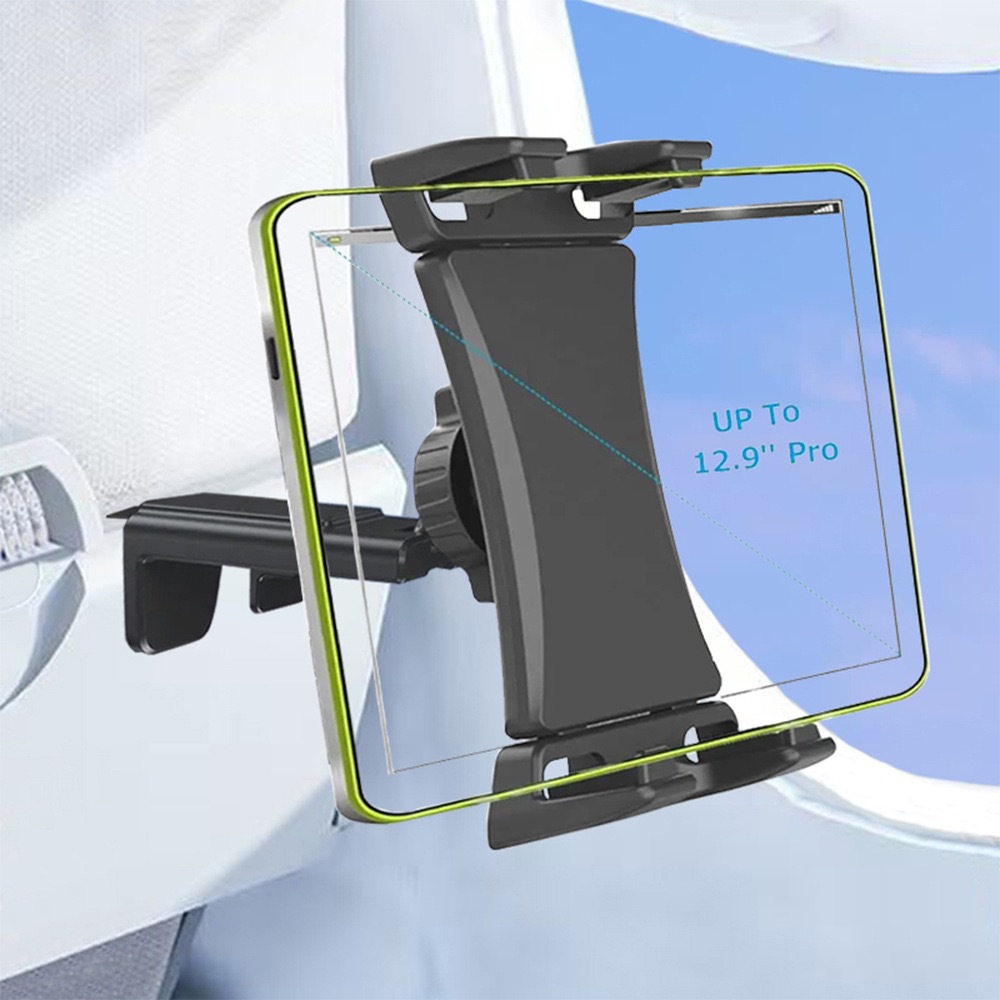 Rotatable Multi-functional Clip Phone & Tablet Holder, Lazy Stand For Live Streaming & Video Watching On Airplane, High-speed Rail And Desktop photo 8